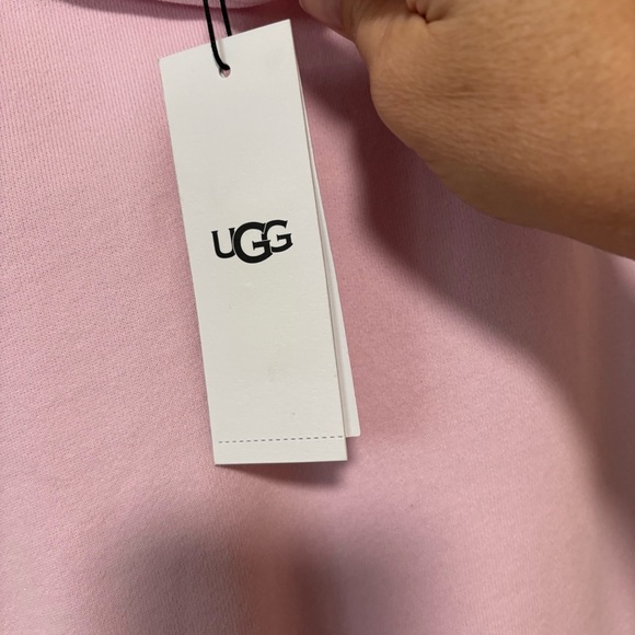 UGG Anisha Dusty Lilac Pink Cotton Crewneck Terry Cloth Sweatshirt Dress NWT - Picture 13 of 15